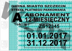 Abonament 12-miesięczny na podstrefę B Abonament 12-miesięczny podstrefa A